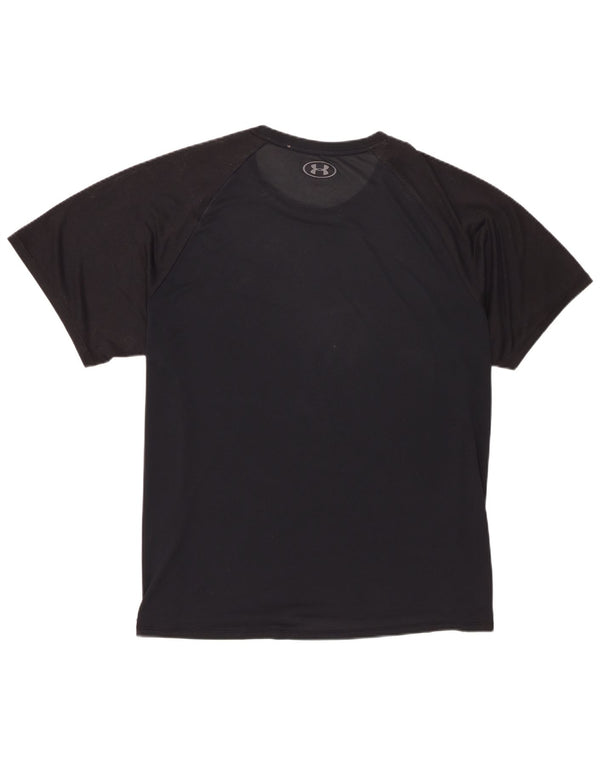 Under Armour Mens T-Shirt Top 2XL Black Polyester