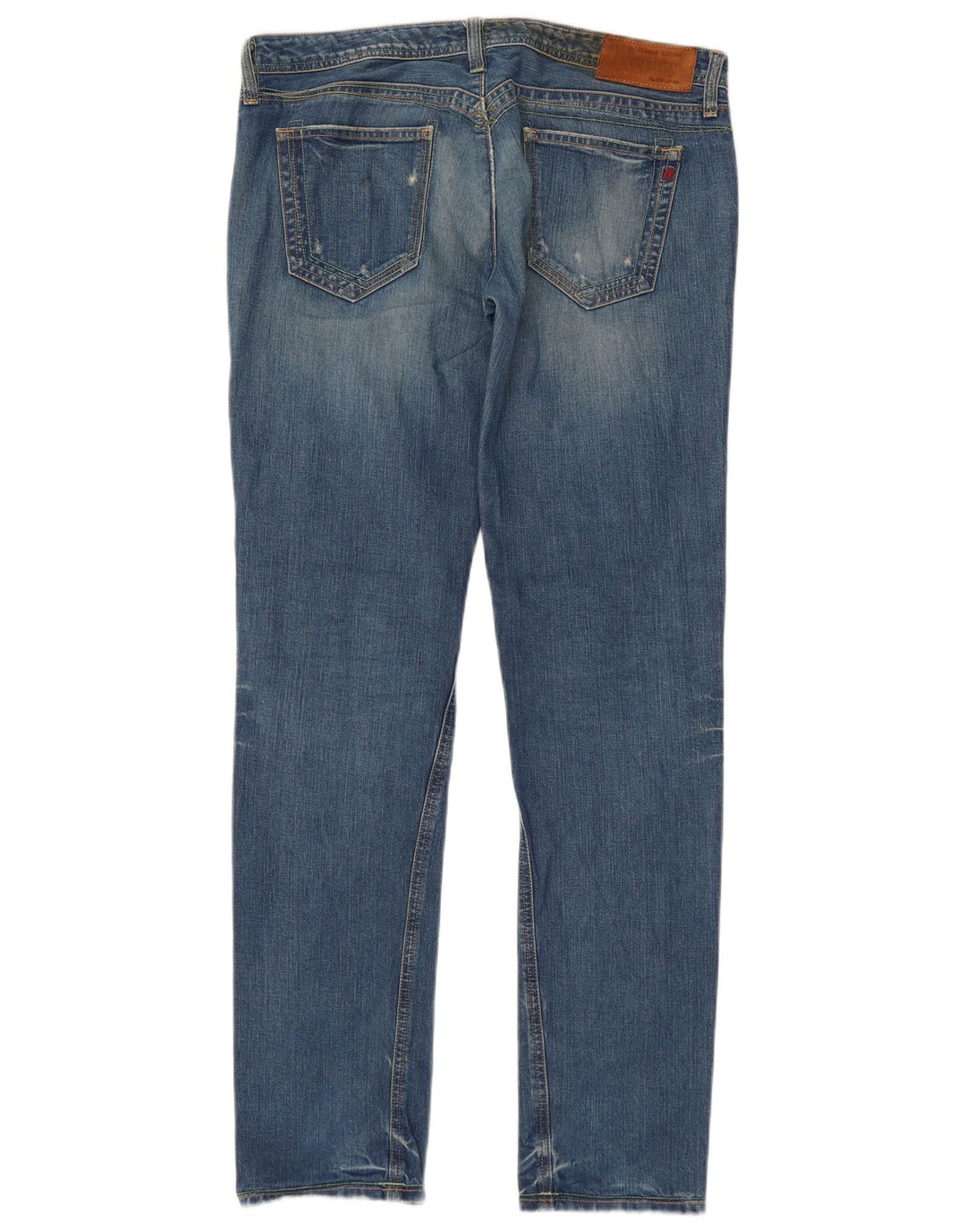 REPLAY Womens Distressed Slim Jeans W31 L32 Blue Cotton