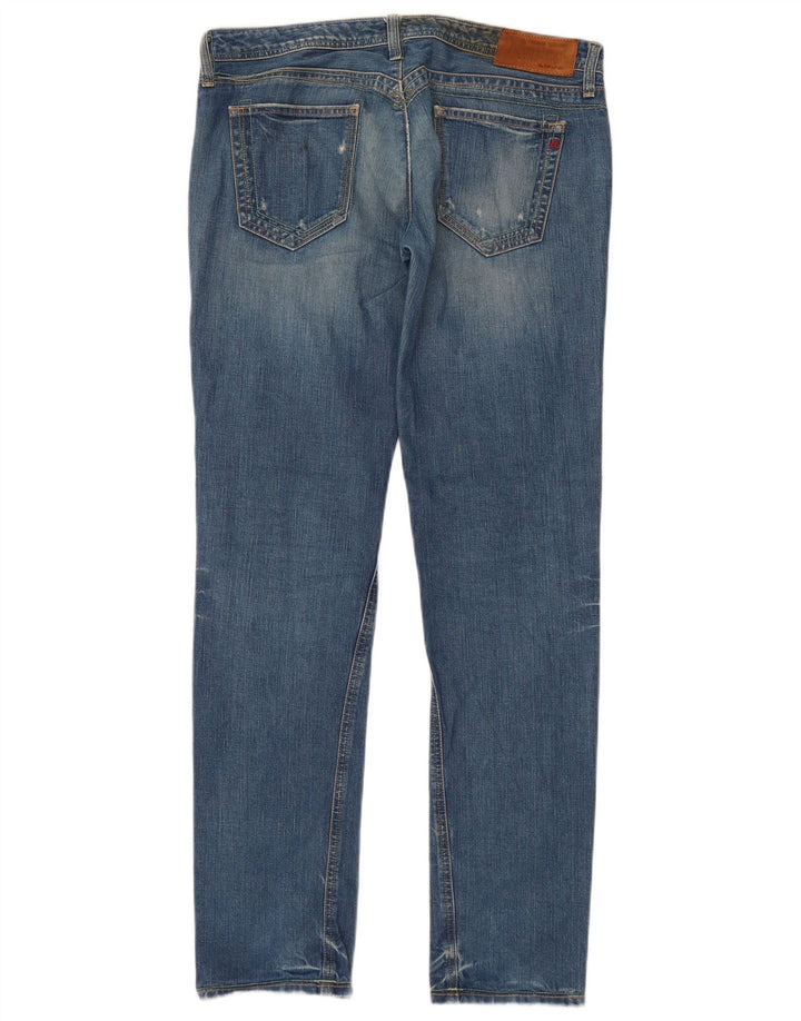 REPLAY Womens Distressed Slim Jeans W31 L32 Blue Cotton