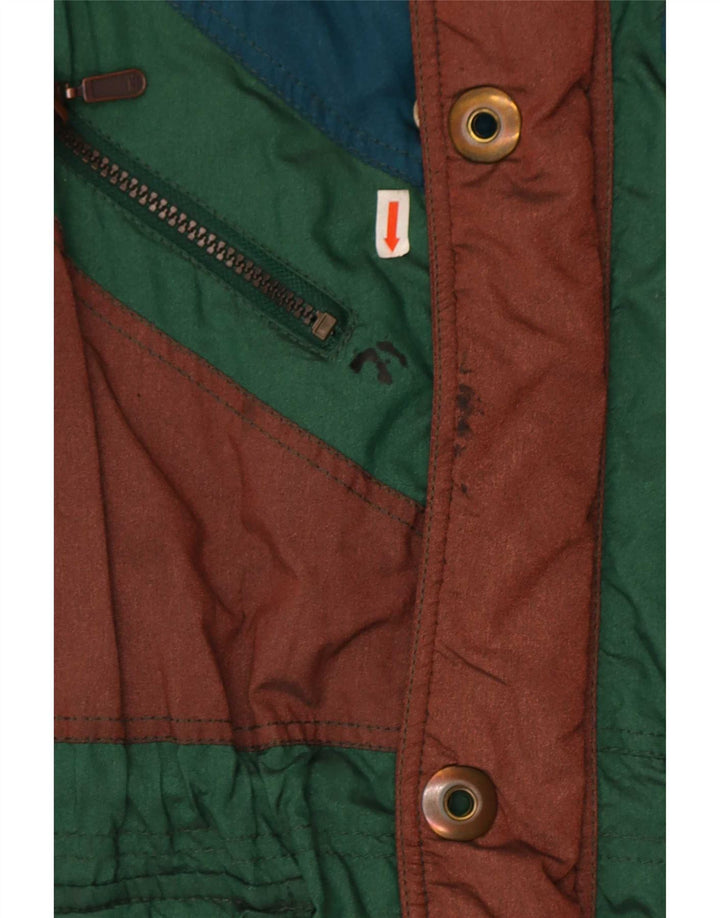 Silvy Mens Ski Jacket IT 52 XL Green Colourblock Polyester