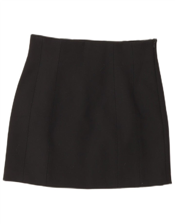 Zara Womens Mini Skirt Small W26  Black Polyester
