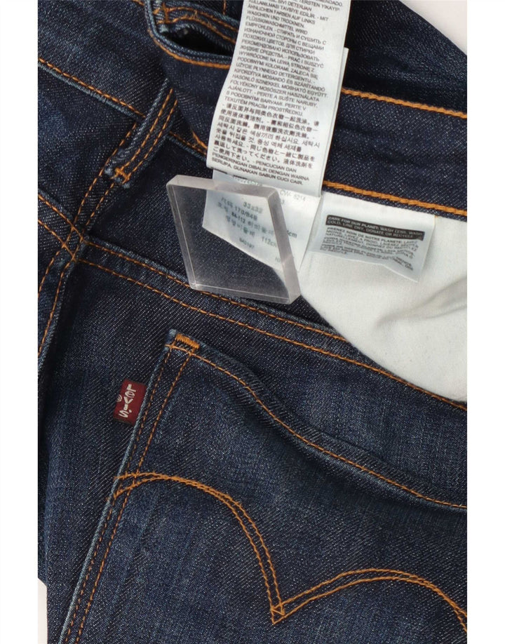 Levi's Womens Mid Rise Bootcut Jeans W33 L32 Navy Blue Cotton