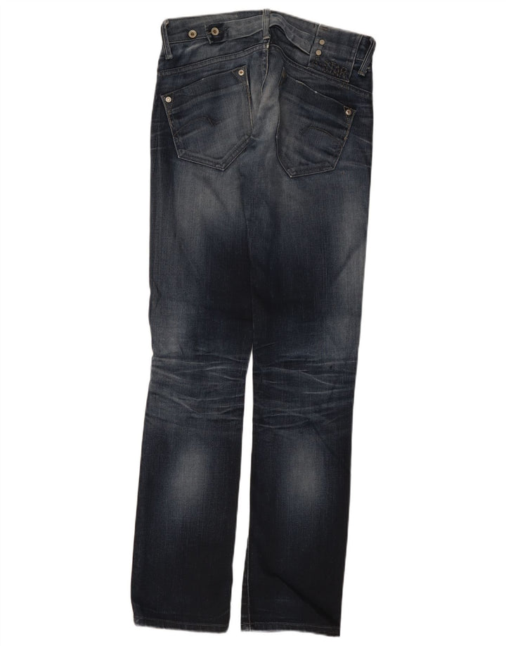 G-Star Womens Distressed Straight Jeans W28 L32 Blue