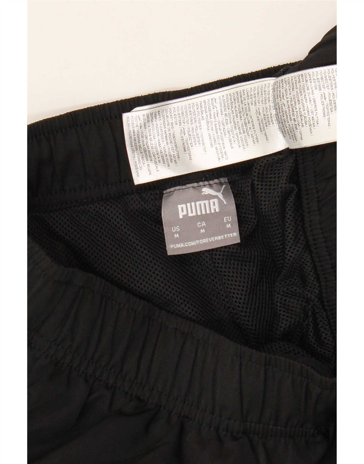 Puma Mens Tracksuit Trousers Medium Black Polyester