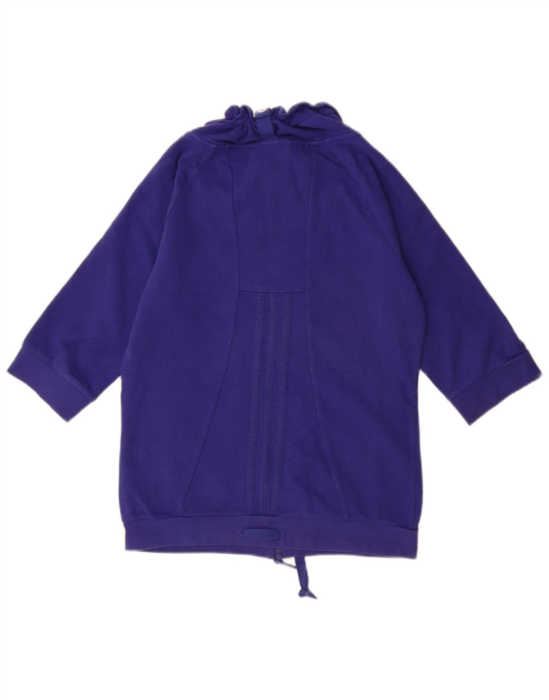 ADIDAS Womens 3/4 Sleeve Sweatshirt Jumper UK 10 Small Blue Cotton