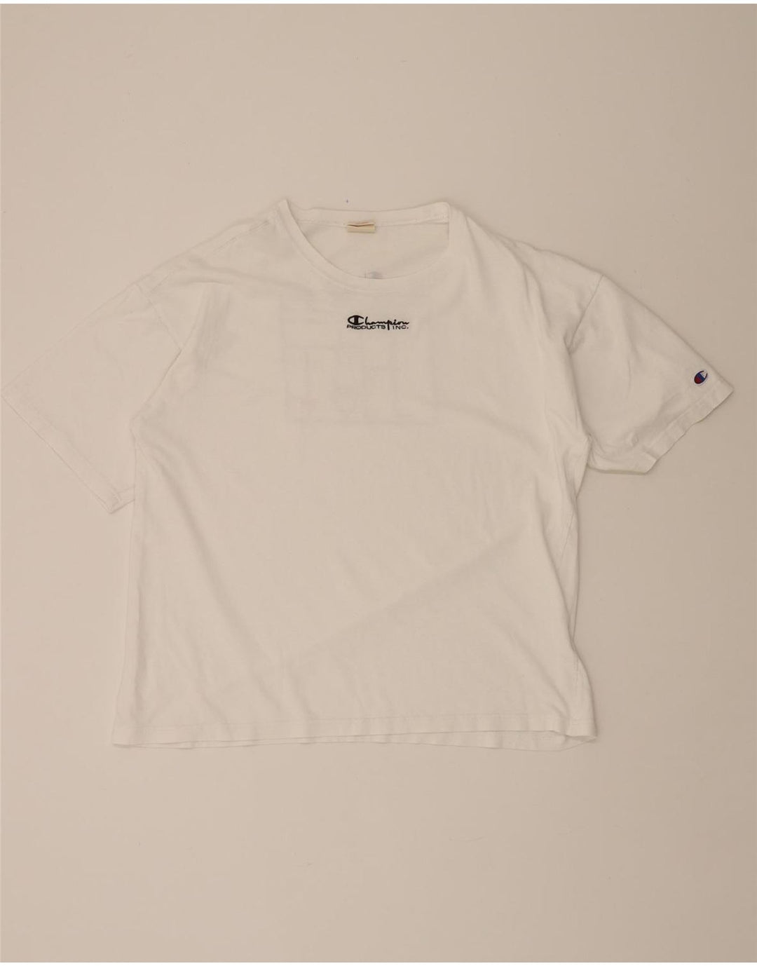 CHAMPION Mens Graphic T-Shirt Top XL White Vintage Champion and Second-Hand Champion from Messina Hembry 