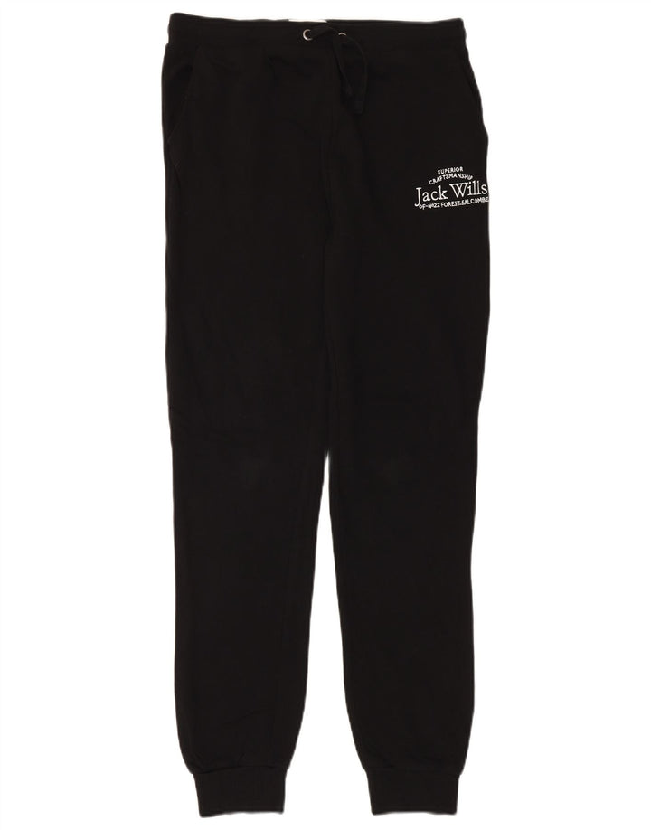 Jack Wills Boys Graphic Tracksuit Trousers Joggers 15-16 Years Black