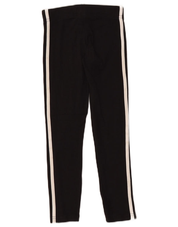 Adidas Girls Leggings 7-8 Years Black Cotton