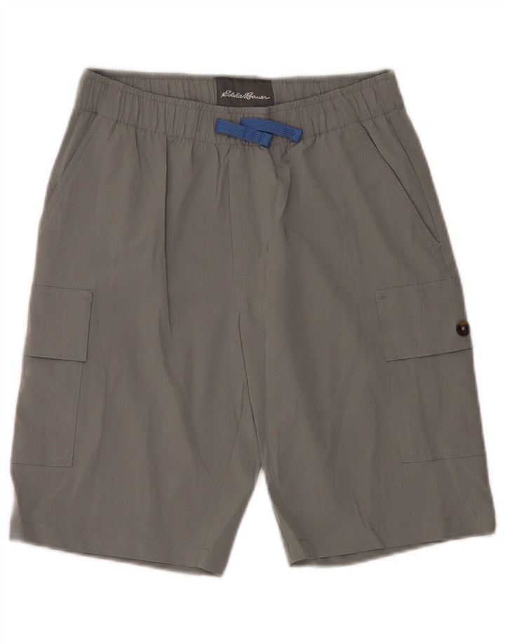 Eddie Bauer Boys Sport Shorts 13-14 Years Large Grey Polyester