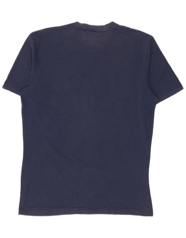 Adidas Mens Graphic T-Shirt Top Medium Navy Blue