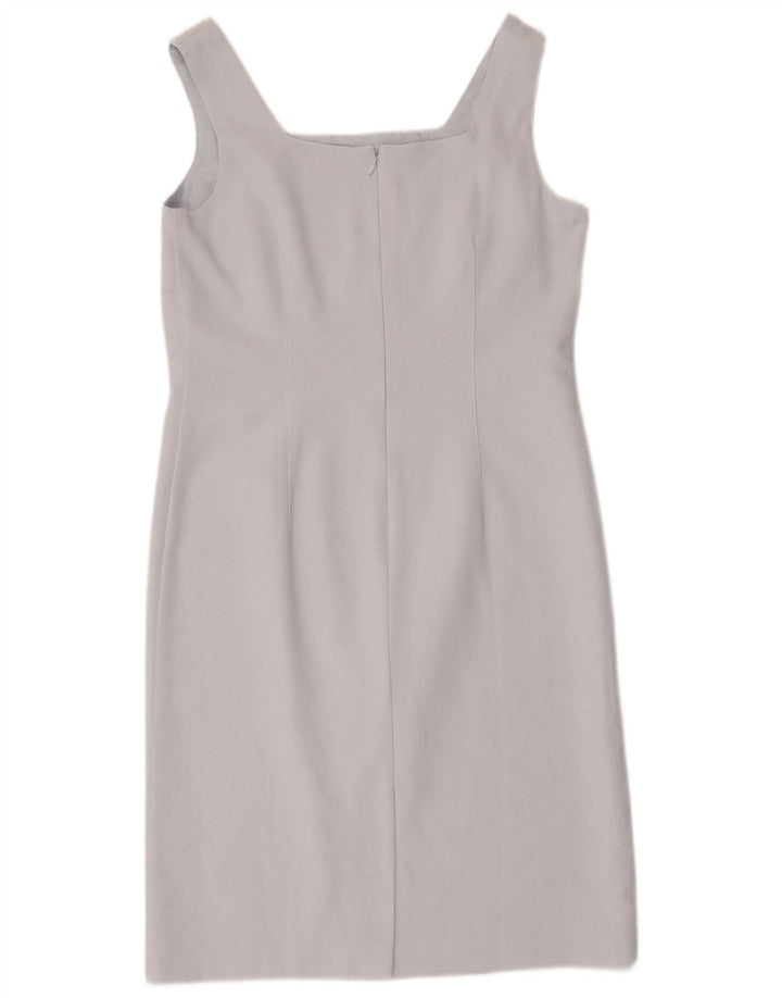 Marks & Spencer Womens St. Michael Sleeveless Shift Dress UK 14 Large Blue