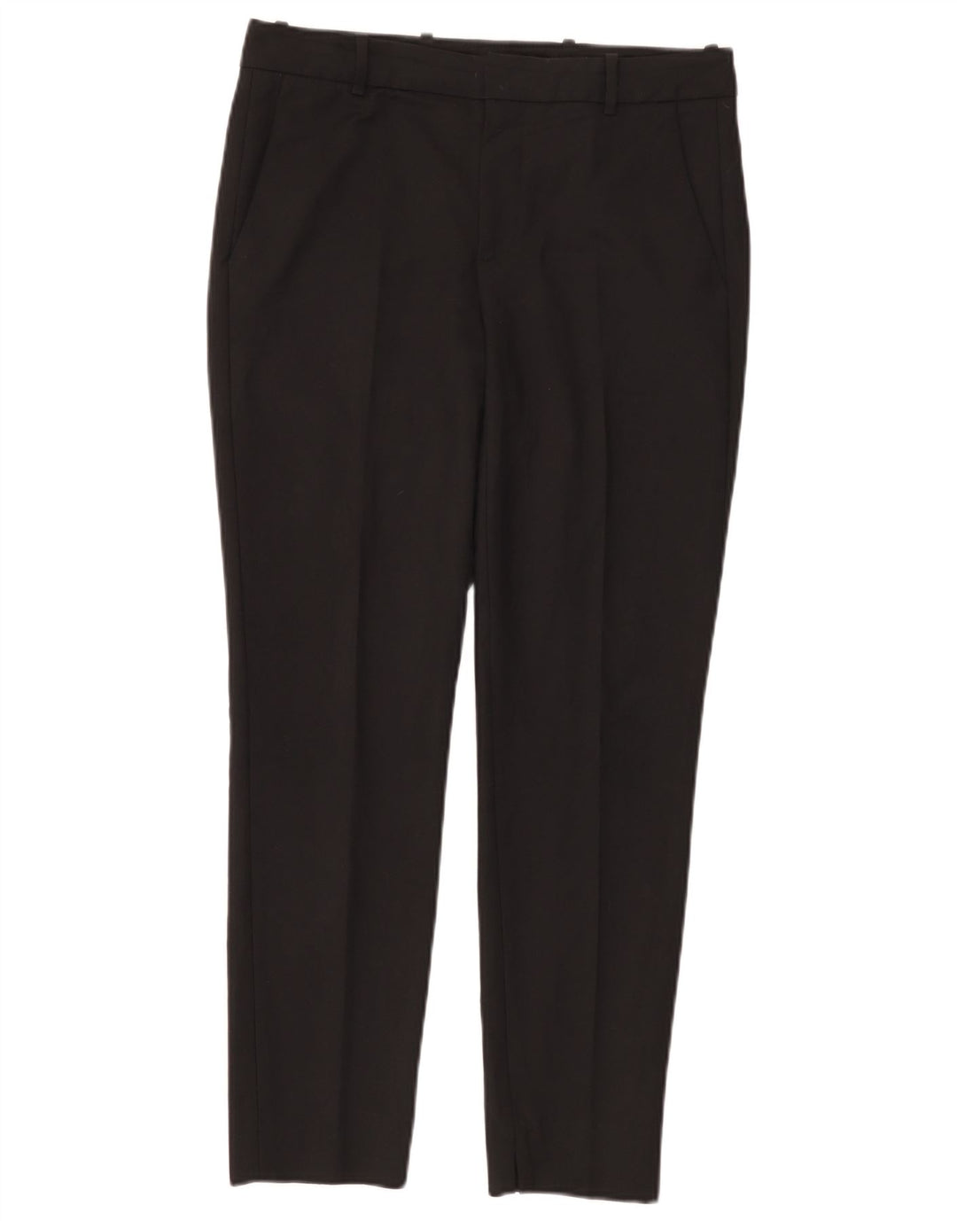 ZARA Womens Slim Suit Trousers Medium W28 L27 Black Cotton