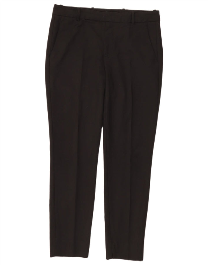 ZARA Womens Slim Suit Trousers Medium W28 L27 Black Cotton