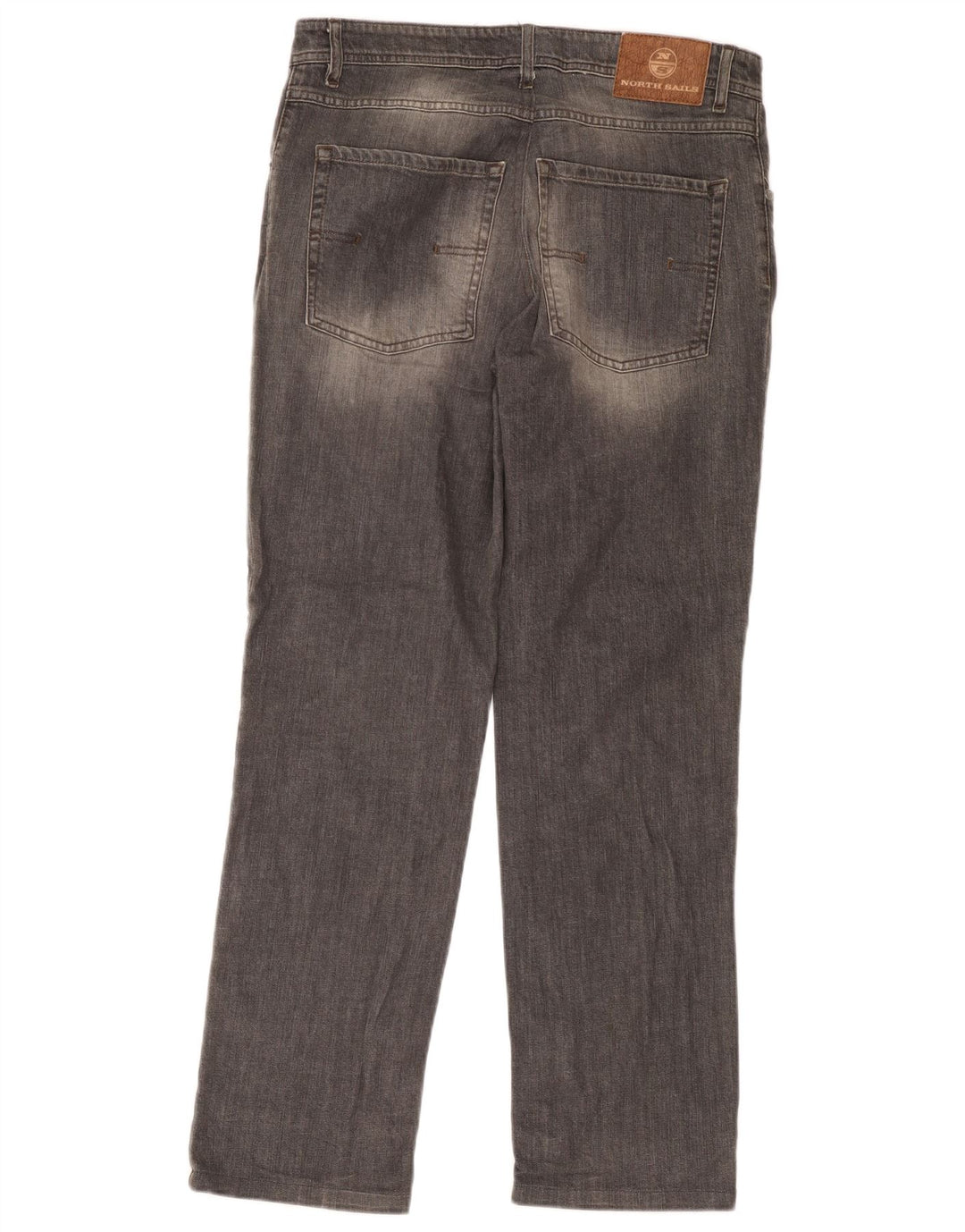 North Sails Mens Straight Jeans W38 L30 Grey Cotton