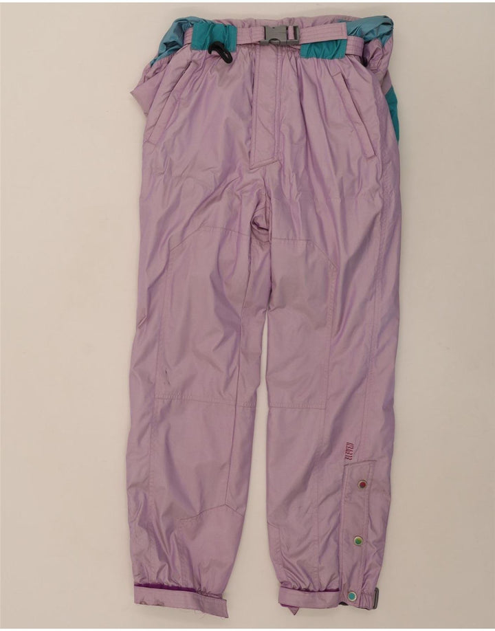 Vintage Womens Ski Jumpsuit EU 38 Medium Multicoloured Colourblock