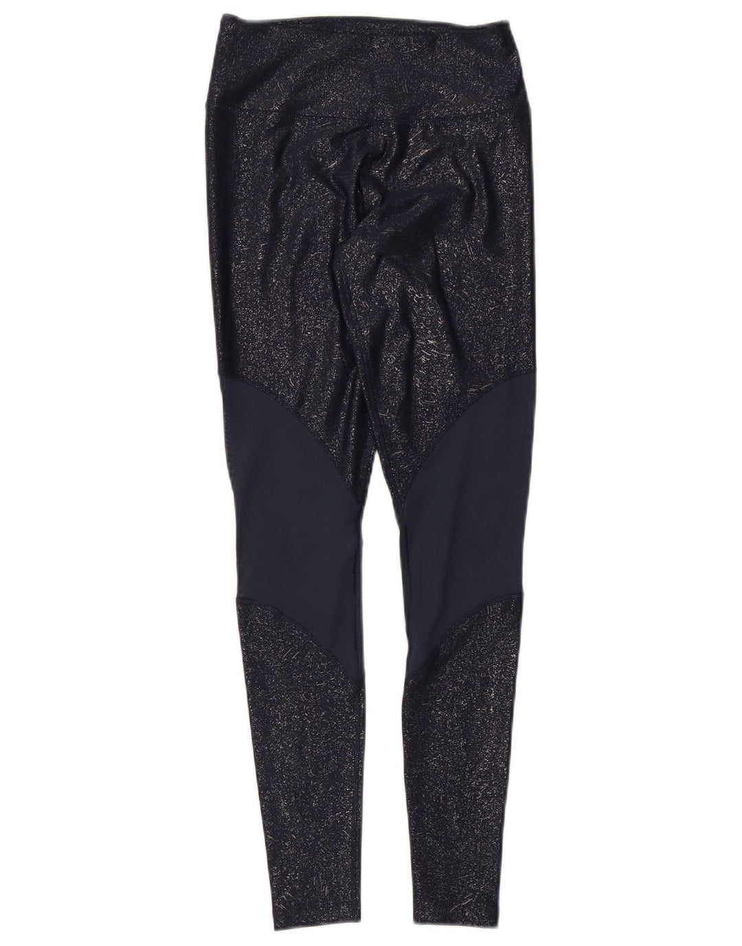 Nike Womens Leggings UK 4 XS  Navy Blue Colourblock Polyester