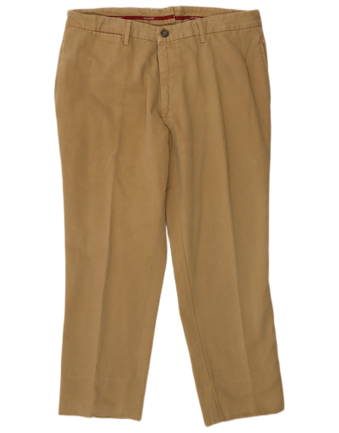 CARRERA Mens Straight Chino Trousers W34 L26 Beige Cotton