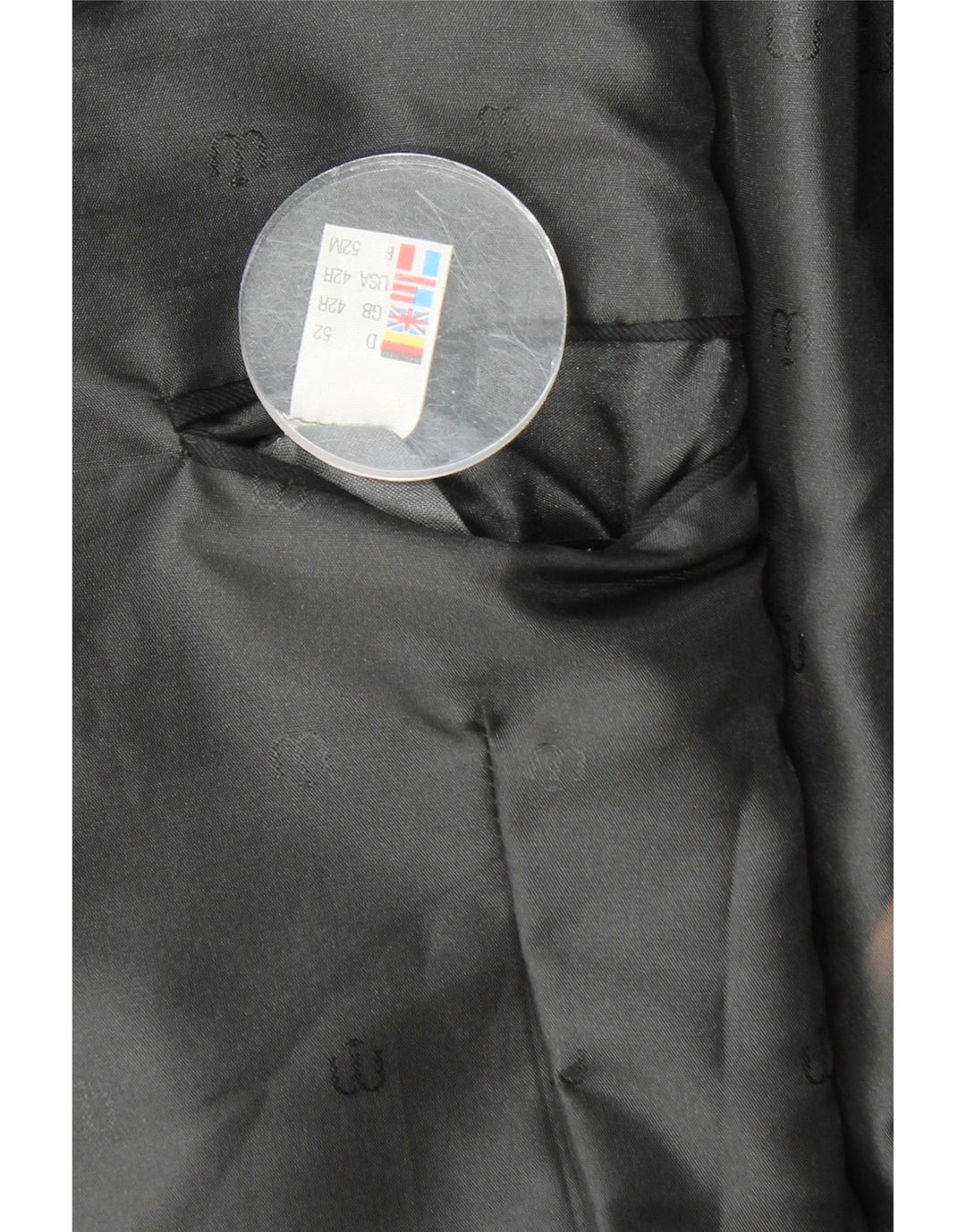 WILVORST Mens Crop Double Breasted Blazer Jacket UK 42 XL Black Pinstripe