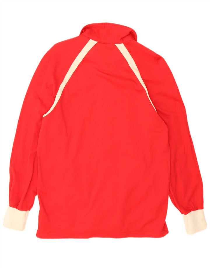 Ennerre Mens Tracksuit Top Jacket IT 48 Medium Red Colourblock