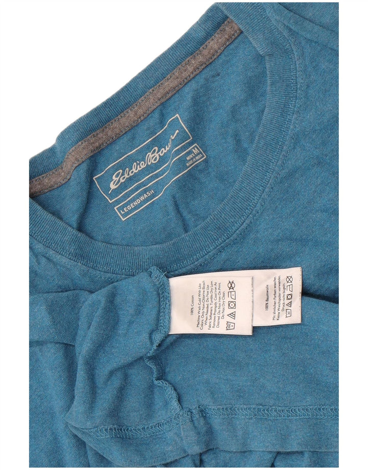 Eddie Bauer Mens T-Shirt Top Medium Blue Cotton