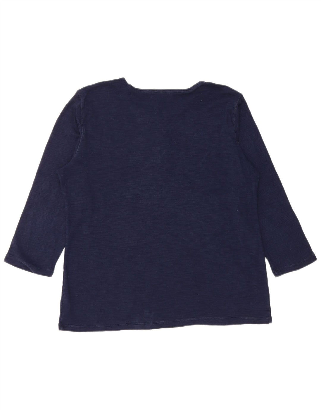 CHAPS Womens Top 3/4 Sleeve UK 18 XL Navy Blue Cotton