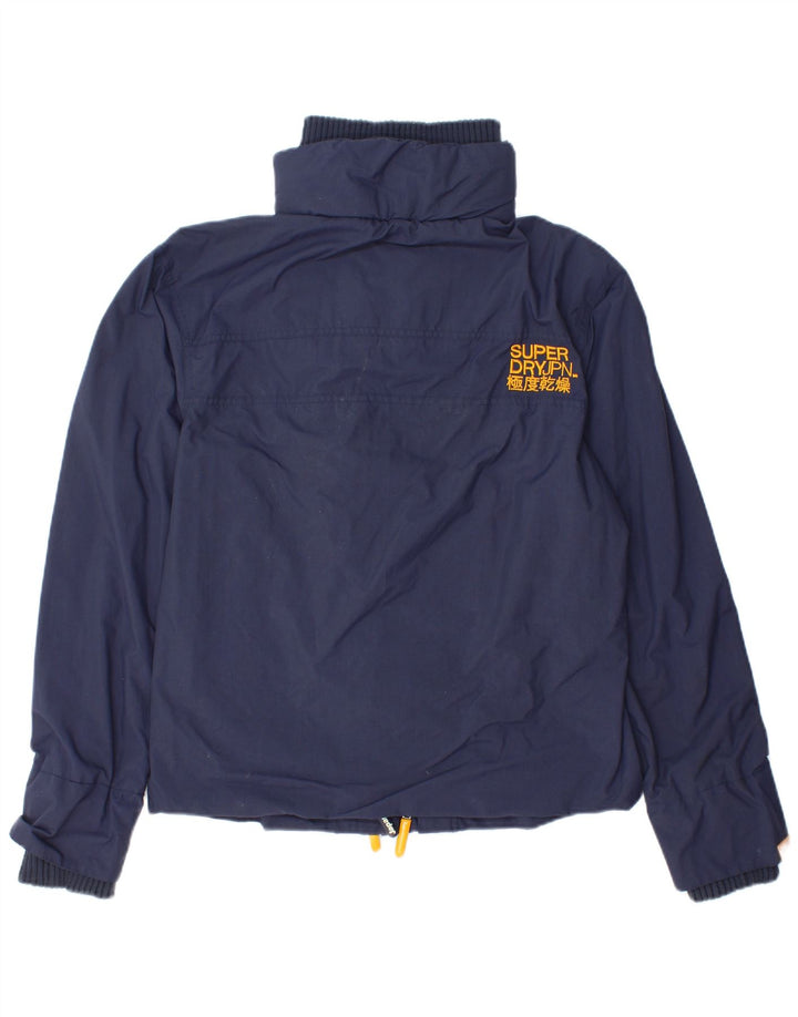 Superdry Womens The Windcheater Windbreaker Jacket UK 14 Medium Navy Blue
