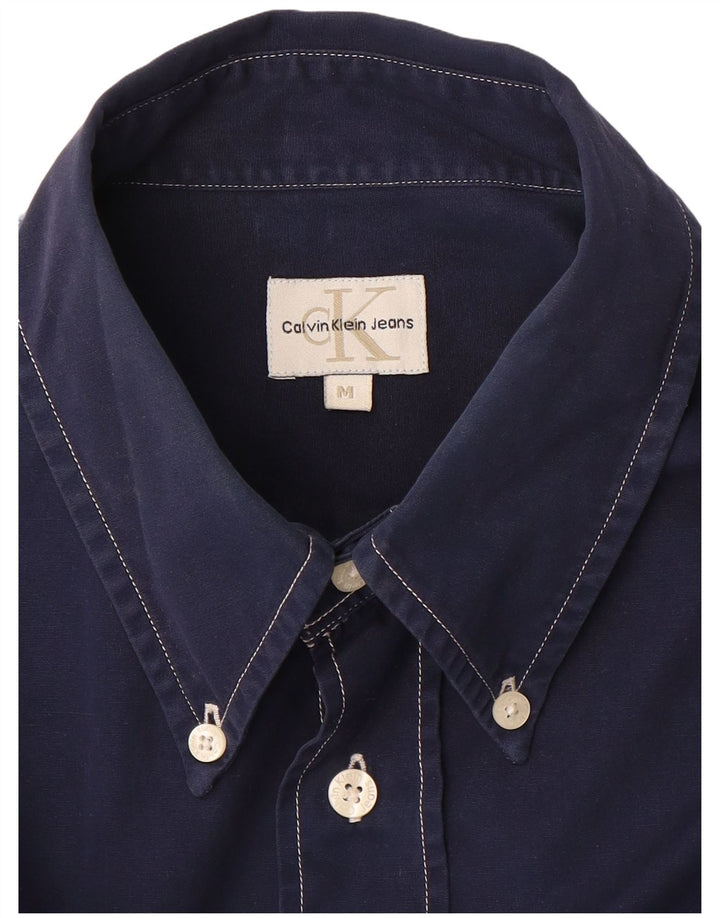 Calvin Klein Jeans Mens Shirt Medium Navy Blue