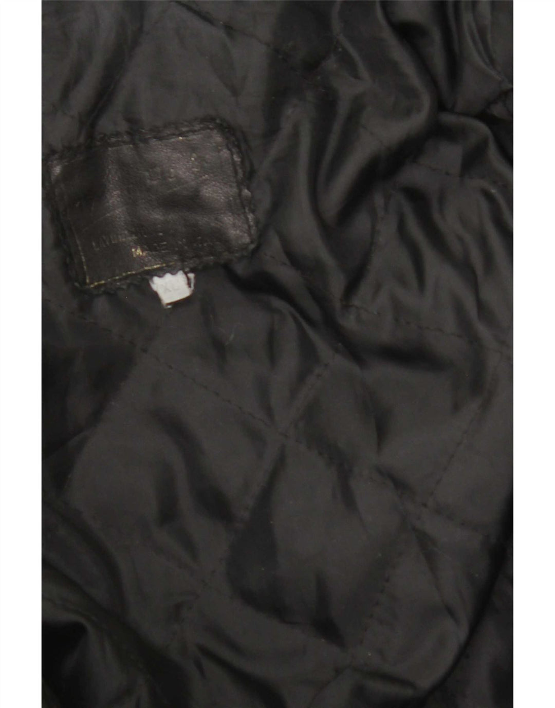 Vintage Mens Leather Jacket UK 42 XL Black Leather