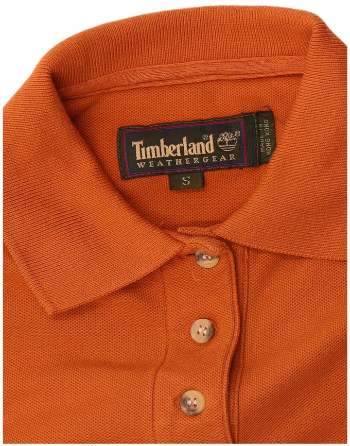 TIMBERLAND Womens Polo Shirt UK 10 Small Orange