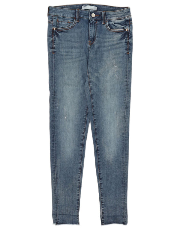 Zara Womens Skinny Jeans EU 36 XS W26 L27 Blue Cotton