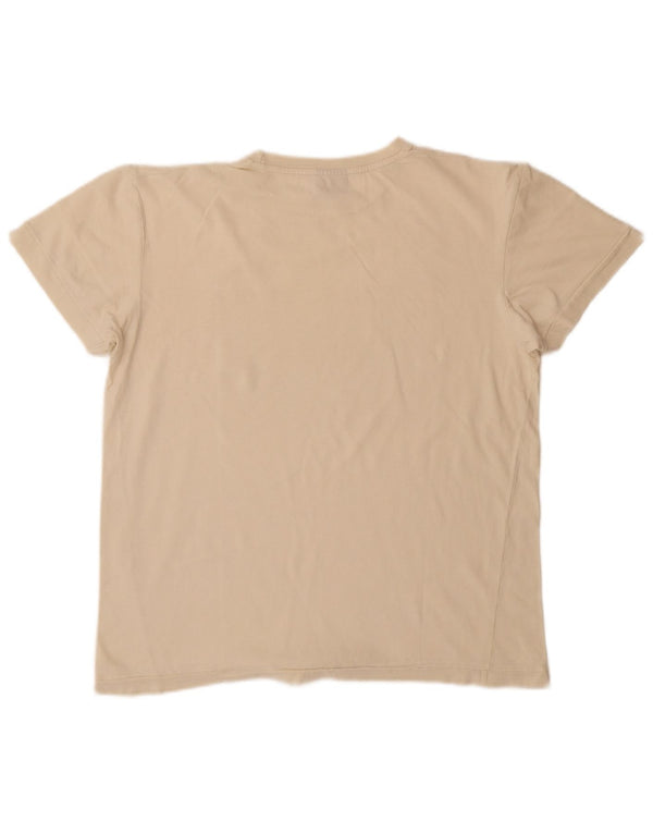 Levi's Womens Graphic T-Shirt Top UK 14 Medium Beige