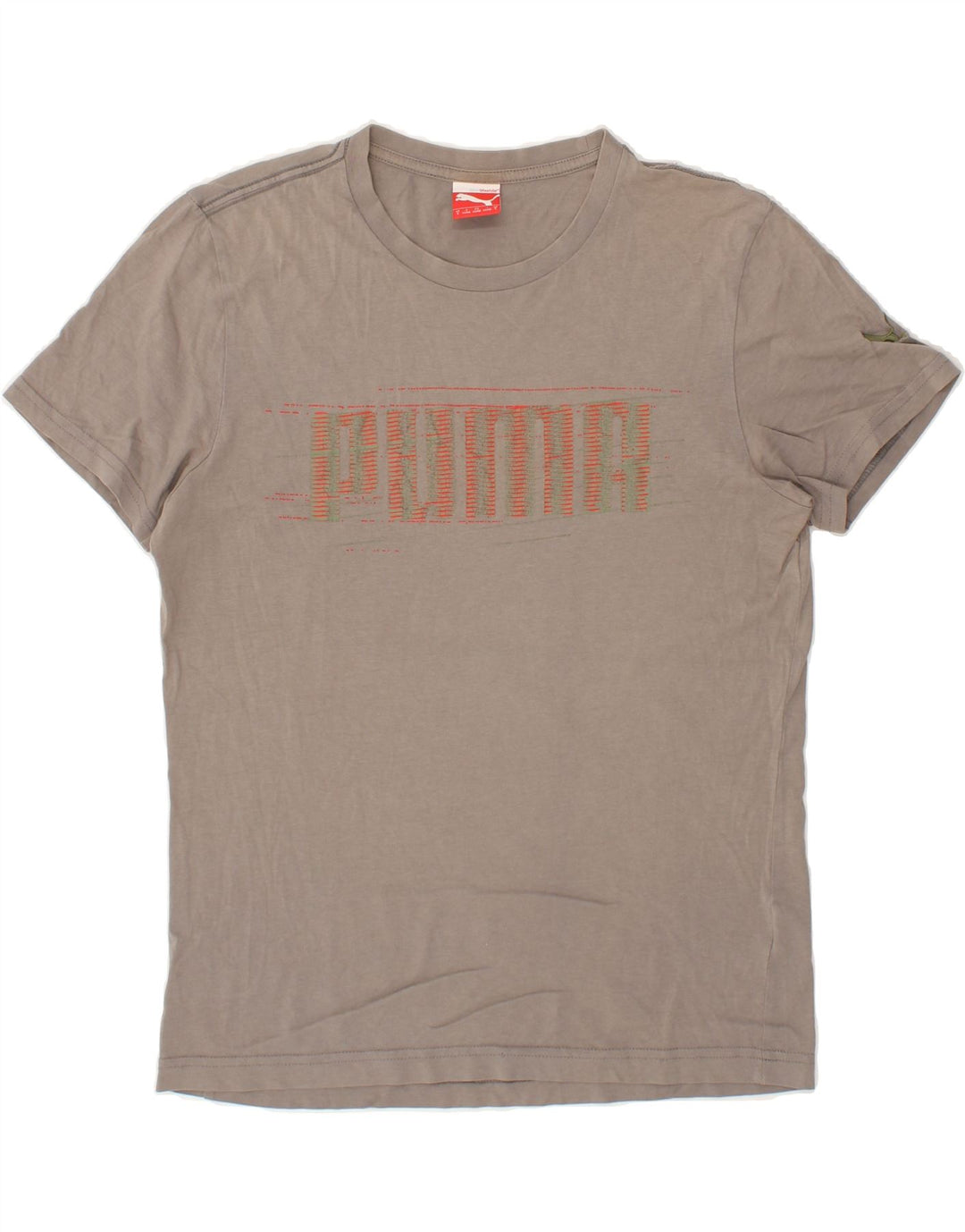 PUMA Mens Graphic T-Shirt Top Small Grey Cotton Vintage Puma and Second-Hand Puma from Messina Hembry 