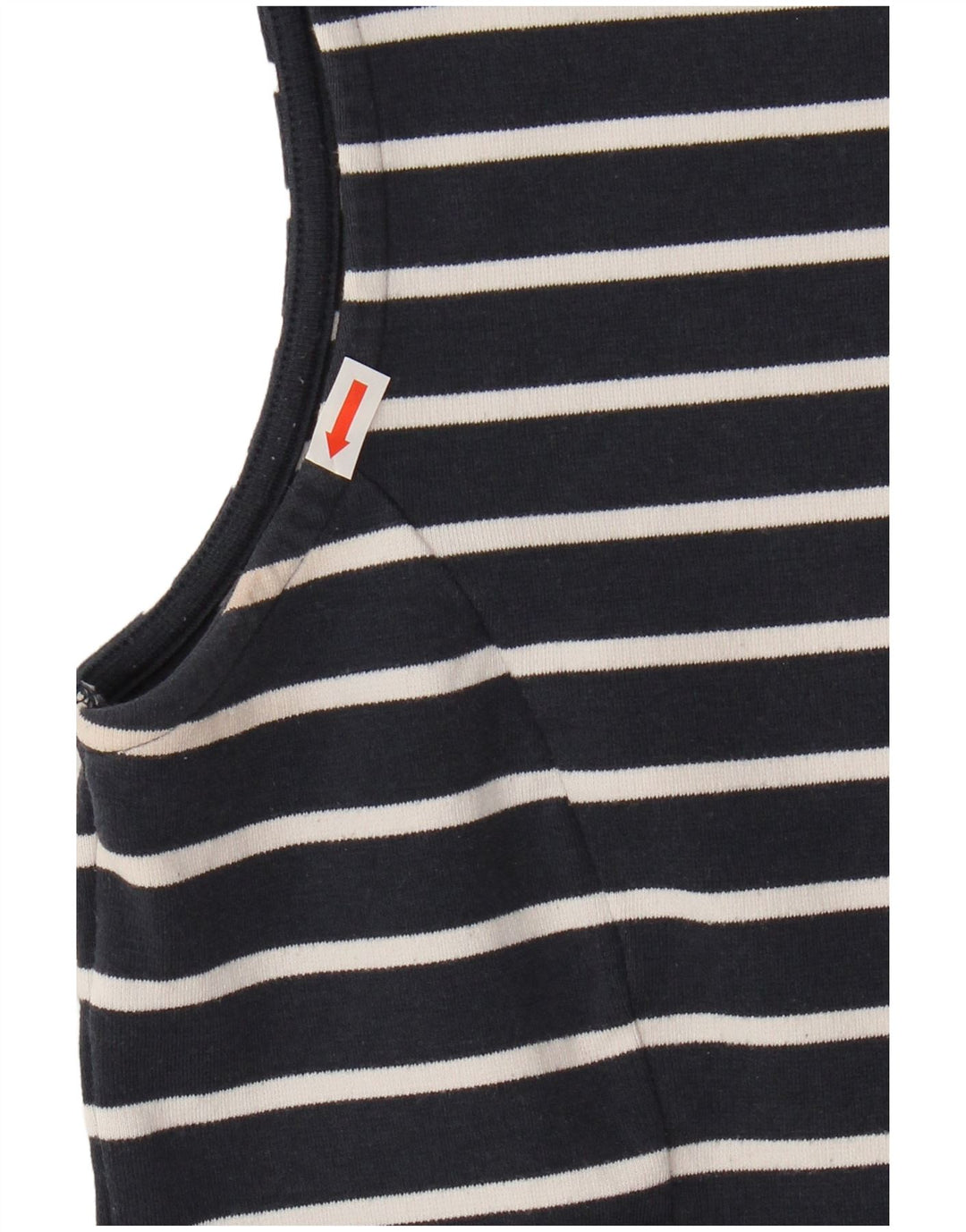 Jack Wills Womens Blouse Top UK 8 Small Navy Blue Striped Nautical