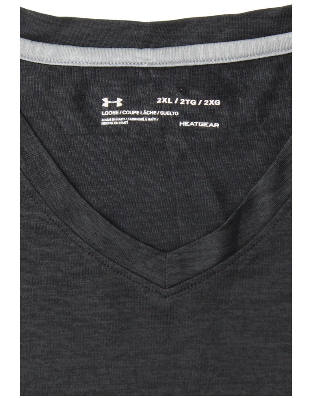 UNDER ARMOUR Mens Heat Gear T-Shirt Top 2XL Black