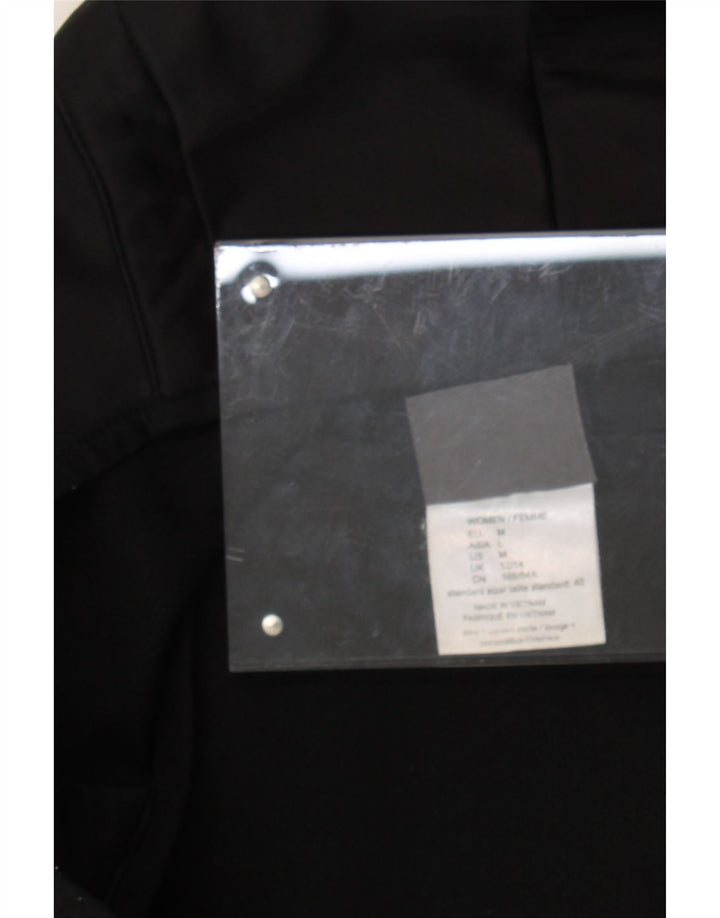 JACK WOLFSKIN Womens Hooded Windbreaker Jacket UK 12/14 Medium Black Vintage Jack Wolfskin and Second-Hand Jack Wolfskin from Messina Hembry 
