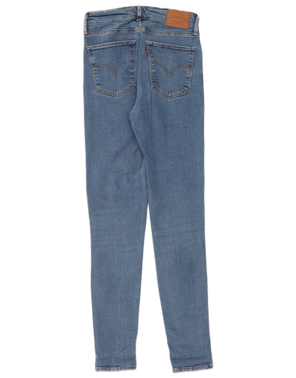 Levi's Womens 721 High Rise Skinny Jeans W26 L30 Blue Lyocell