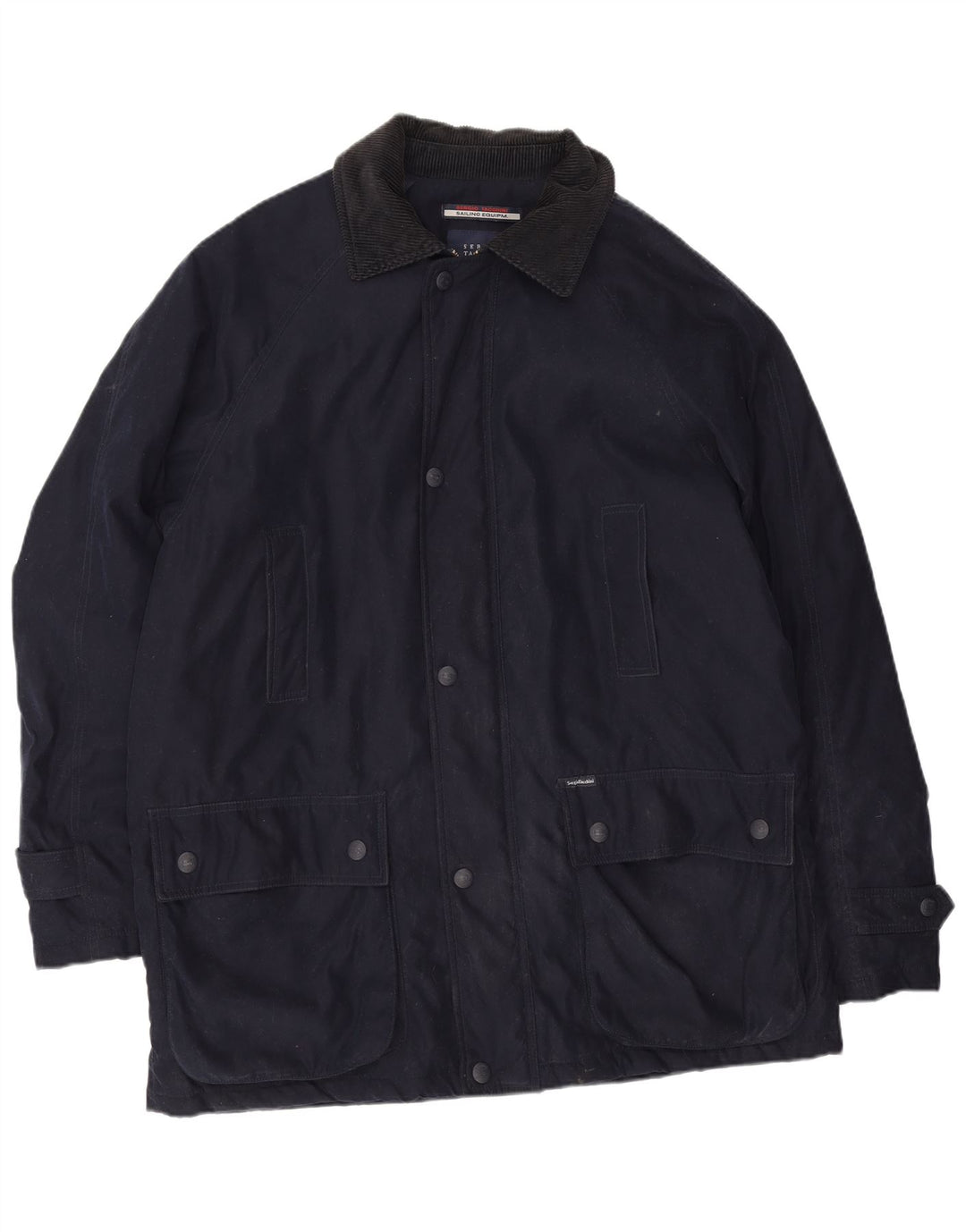 Sergio Tacchini Mens Utility Jacket UK 42 XL Navy Blue Polyester