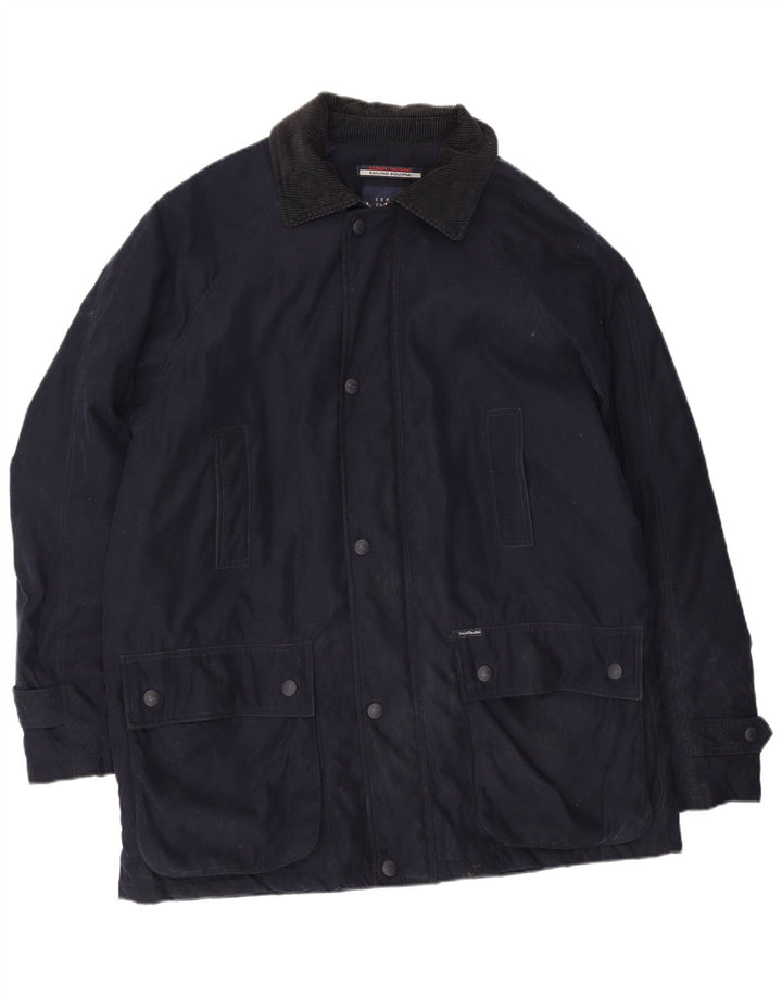 Sergio Tacchini Mens Utility Jacket UK 42 XL Navy Blue Polyester