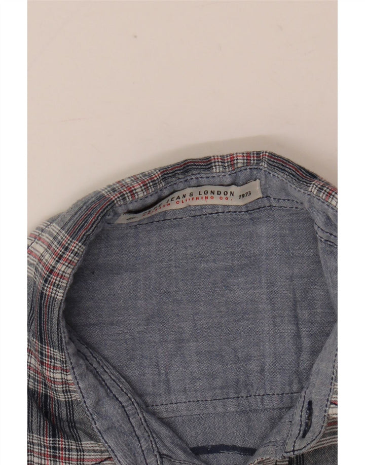 PEPE Jeans Womens Shirt UK 14 Medium Blue