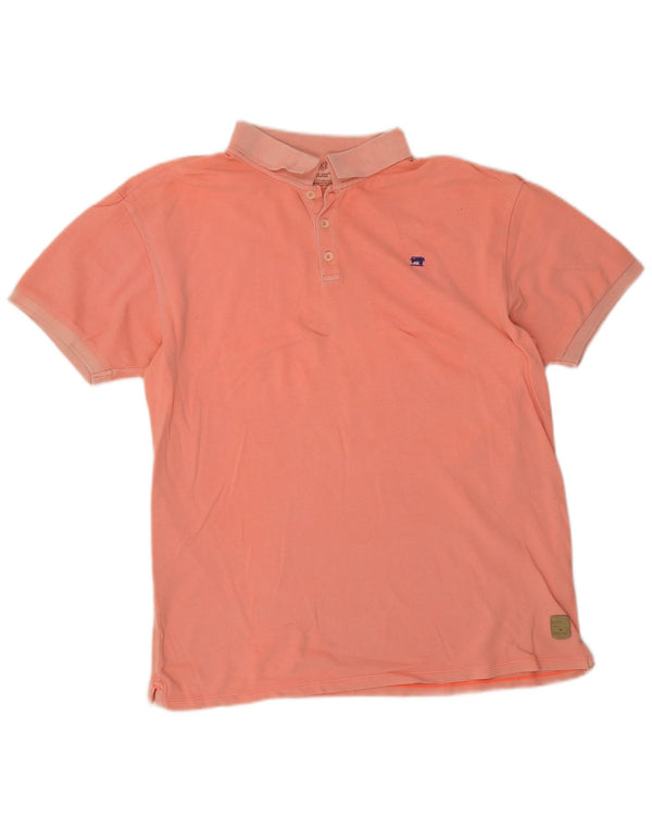 Scotch & Soda Mens Polo Shirt XL Pink Cotton