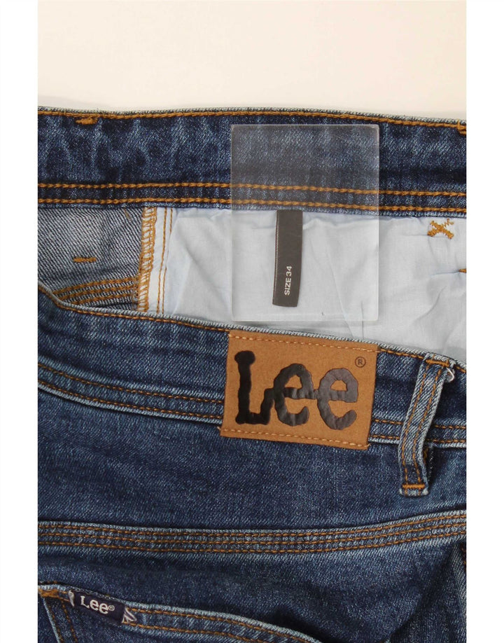 Lee Womens Slim Jeans W34 L30 Blue Cotton