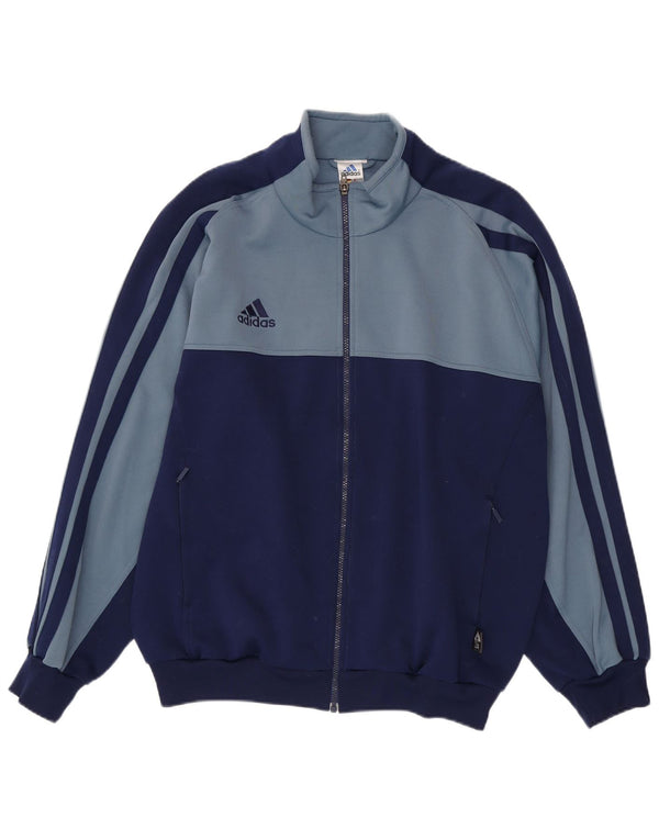 Adidas Mens Climalite Tracksuit Top Jacket UK 44/46 Large Navy Blue