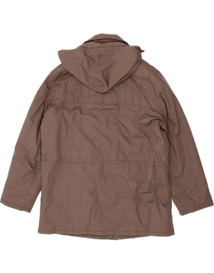 DANNIMAC Mens Hooded Padded Jacket UK 42 XL Grey Vintage Dannimac and Second-Hand Dannimac from Messina Hembry 
