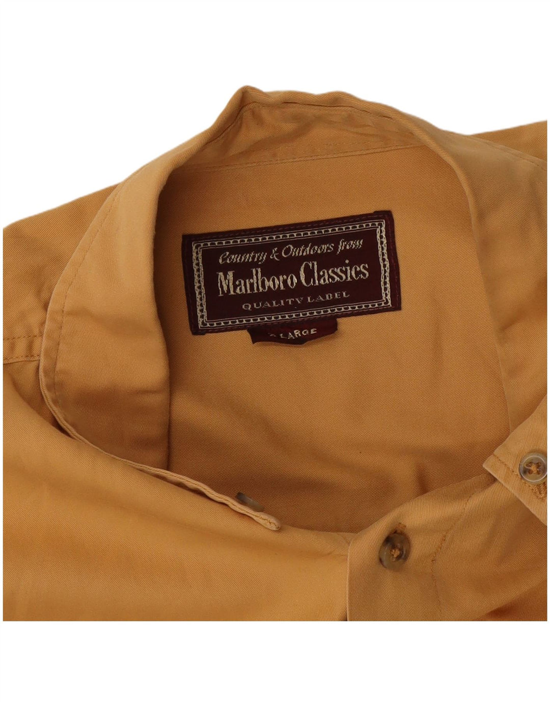 Marlboro Classics Mens Shirt XL Yellow