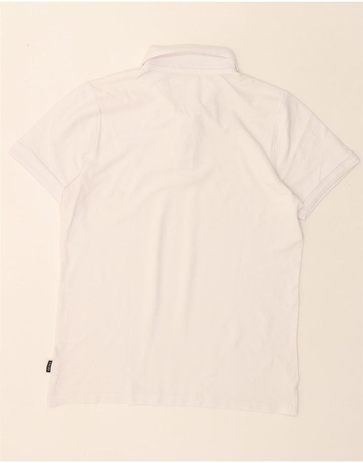 LIU JO Mens Polo Shirt Medium White Vintage Liu Jo and Second-Hand Liu Jo from Messina Hembry 