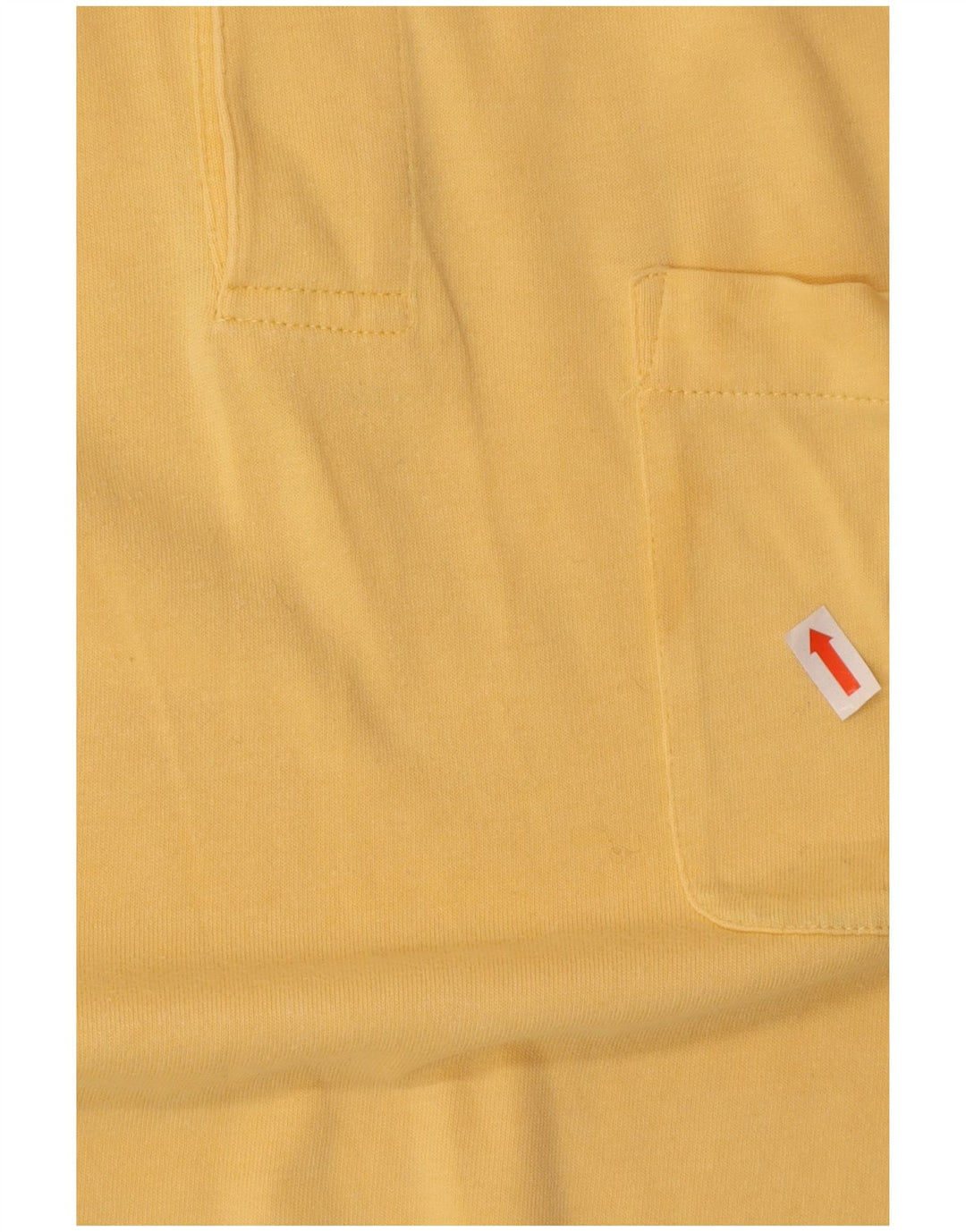 Izod Mens Polo Shirt Large Yellow Cotton