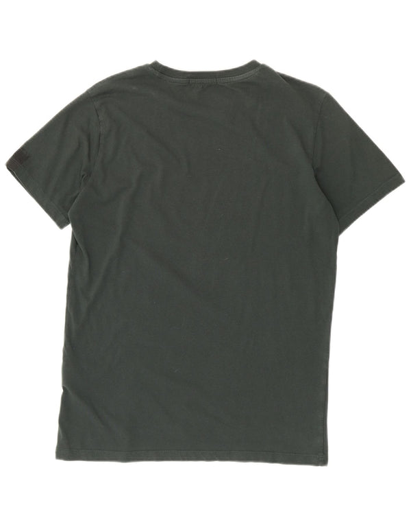 Replay Mens T-Shirt Top Medium Green Cotton