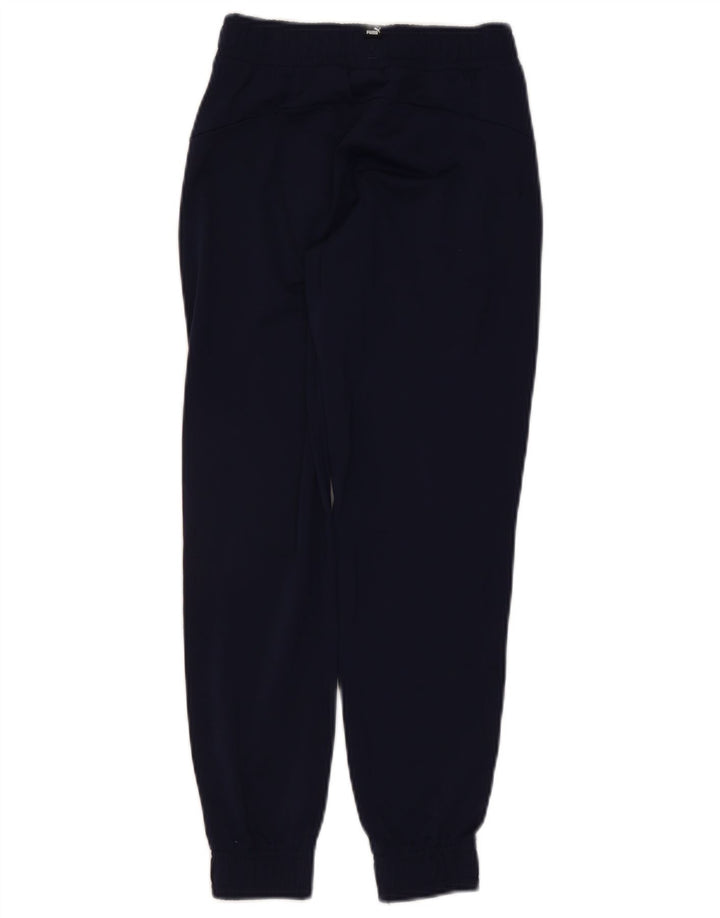 PUMA Boys Tracksuit Trousers Joggers 9-10 Years  Navy Blue Polyester