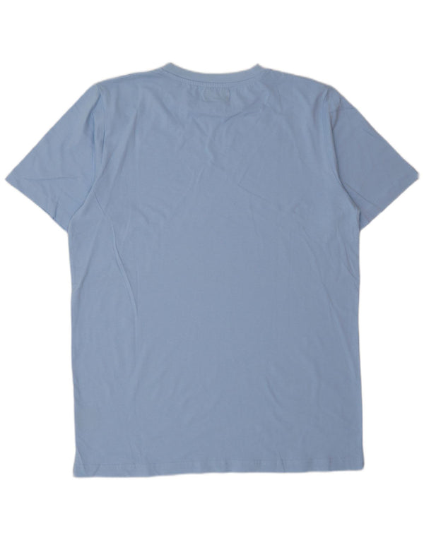 KAPPA Mens T-Shirt Top Medium Blue Cotton