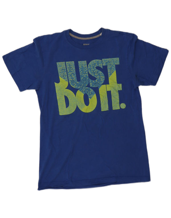 Nike Mens Regular Fit Graphic T-Shirt Top Small Blue Cotton